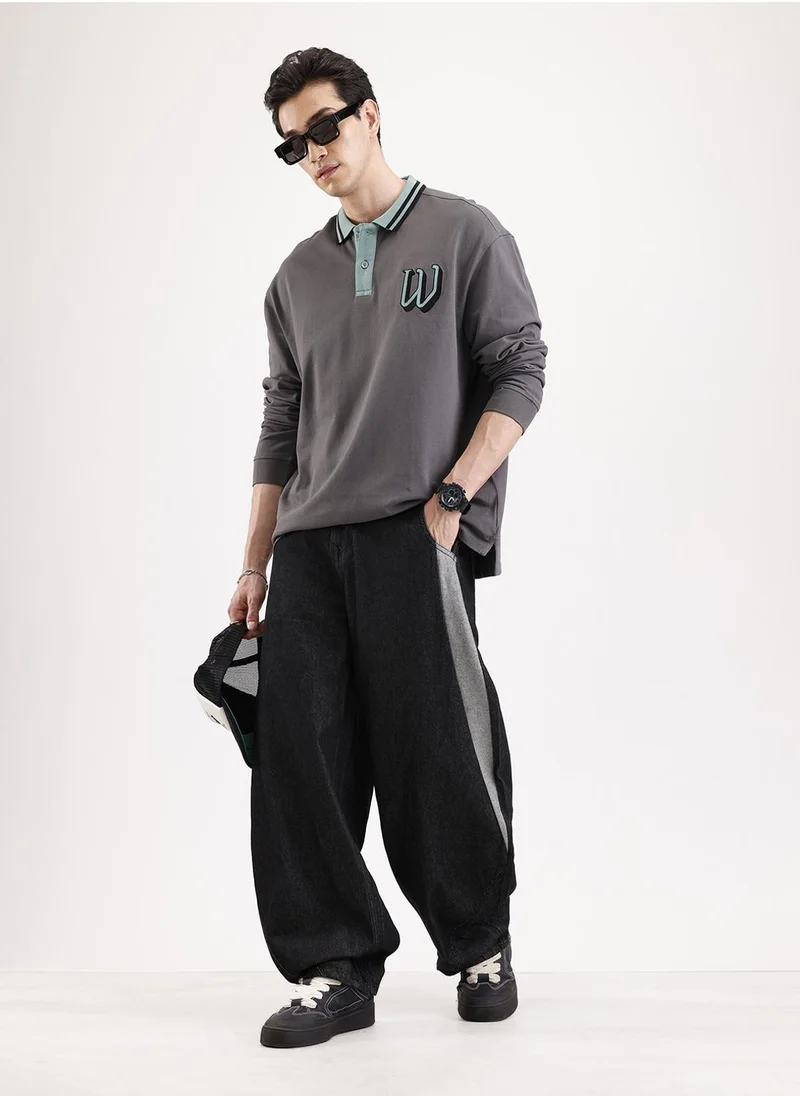 روجن Classic Baloon Fit Jeans   |  Black